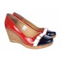 Pantofi dama eleganti din piele lacuita cu platforma de 7 cm